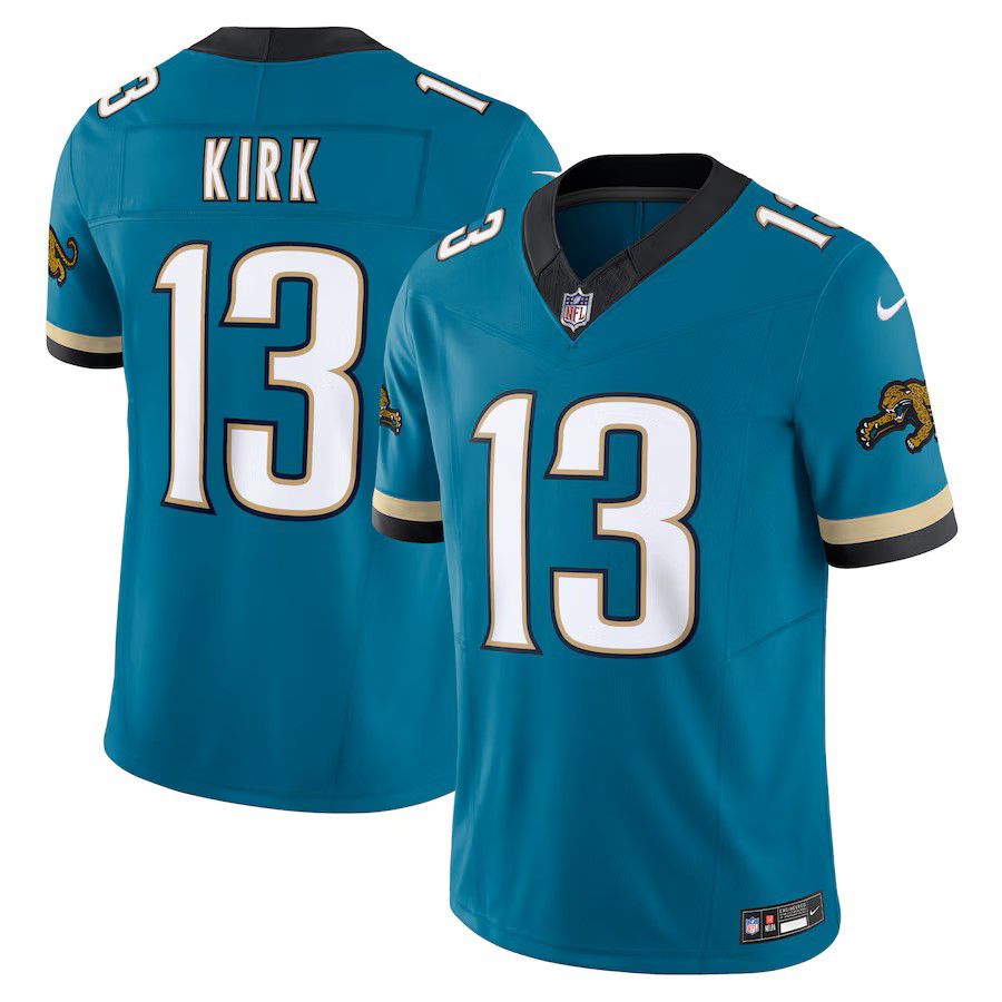 Men Jacksonville Jaguars #13 Christian Kirk Green Nike Throwback Vapor F.U.S.E. Limited NFL Jersey->jacksonville jaguars->NFL Jersey